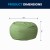 Flash Furniture DG-BEAN-LARGE-SOLID-GRN-GG Oversized Solid Green Bean Bag Chair addl-1