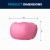 Flash Furniture DG-BEAN-LARGE-SOLID-PK-GG Oversized Solid Light Pink Bean Bag Chair addl-1