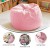 Flash Furniture DG-BEAN-SMALL-DOT-PK-GG Small Light Pink Dot Kids Bean Bag Chair addl-2