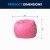 Flash Furniture DG-BEAN-SMALL-SOLID-PK-GG Small Solid Light Pink Kids Bean Bag Chair addl-1
