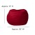 Flash Furniture DG-BEAN-SMALL-SOLID-RED-GG Small Solid Red Kids Bean Bag Chair addl-1