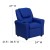 Flash Furniture DG-ULT-KID-BLUE-GG Contemporary Blue Vinyl Kids Recliner with Cup Holder and Headrest addl-2