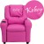Flash Furniture DG-ULT-KID-HOT-PINK-GG Contemporary Hot Pink Vinyl Kids Recliner with Cup Holder and Headrest addl-3