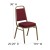 Flash Furniture FD-BHF-1-ALLGOLD-0847-BY-GG HERCULES Series Burgundy Pattern Fabric Stacking Banquet Chair with Gold Frame addl-1