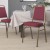 Flash Furniture FD-BHF-1-ALLGOLD-0847-BY-GG HERCULES Series Burgundy Pattern Fabric Stacking Banquet Chair with Gold Frame addl-2