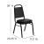 Flash Furniture FD-BHF-1-GG HERCULES Series Trapezoidal Back Black Vinyl Stacking Banquet Chair with Black Frame addl-1
