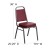 Flash Furniture FD-BHF-1-SILVERVEIN-BY-GG HERCULES Series Trapezoidal Back Burgundy Vinyl Stacking Banquet Chair with Silver Vein Frame addl-1