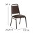 Flash Furniture FD-BHF-2-BN-GG HERCULES Series Trapezoidal Back Brown Vinyl Stacking Banquet Chair with Copper Vein Frame addl-1