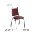 Flash Furniture FD-BHF-2-BY-VYL-GG HERCULES Series Trapezoidal Back Burgundy Vinyl Stacking Banquet Chair with Silver Vein Frame addl-1