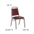 Flash Furniture FD-BHF-2-BY-VYL-GG HERCULES Series Trapezoidal Back Burgundy Vinyl Stacking Banquet Chair with Silver Vein Frame addl-1