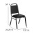 Flash Furniture FD-BHF-2-GG HERCULES Series Trapezoidal Back with Black Vinyl Stacking Banquet Chair with Black Frame addl-1