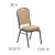 Flash Furniture FD-C01-COPPER-TN-VY-GG HERCULES Series Crown Back Tan Vinyl Stacking Banquet Chair with with Copper Vein Frame addl-1