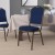 Flash Furniture FD-C01-GOLDVEIN-208-GG HERCULES Series Crown Back Blue Pattern Fabric Stacking Banquet Chair with Gold Vein Frame addl-2