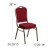 Flash Furniture FD-C01-GOLDVEIN-3169-GG HERCULES Series Crown Back Red Fabric Stacking Banquet Chair with Gold Vein Frame addl-1