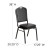Flash Furniture FD-C01-Gold Vein-BK-VY-GG HERCULES Series Crown Back Black Vinyl Stacking Banquet Chair with Gold Vein Frame addl-1