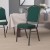Flash Furniture FD-C01-GOLDVEIN-GN-GG HERCULES Series Crown Back Green Fabric Stacking Banquet Chair with Gold Vein Frame addl-1