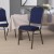 Flash Furniture FD-C01-GOLDVEIN-S0810-GG HERCULES Series Crown Back Navy Blue Pattern Fabric Stacking Banquet Chair with Gold Vein Frame addl-2