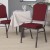 Flash Furniture FD-C01-SILVERVEIN-3169-GG HERCULES Series Crown Back Red Fabric Stacking Banquet Chair with Silver Vein Frame addl-2
