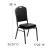 Flash Furniture FD-C01-SILVERVEIN-BK-VY-GG HERCULES Series Crown Back Black Vinyl Stacking Banquet Chair with Silver Vein Frame addl-1