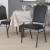 Flash Furniture FD-C01-SILVERVEIN-BK-VY-GG HERCULES Series Crown Back Black Vinyl Stacking Banquet Chair with Silver Vein Frame addl-2
