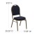 Flash Furniture FD-C03-ALLGOLD-H203774-GG HERCULES Series Dome Back Navy Pattern Fabric Stacking Banquet Chair with Gold Frame addl-1