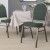 Flash Furniture FD-C03-GOLDVEIN-4003-GG HERCULES Series Dome Back Green Pattern Fabric Stacking Banquet Chair with Gold Vein Frame addl-2