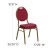 Flash Furniture FD-C04-ALLGOLD-2804-GG HERCULES Series Teardrop Back Burgundy Pattern Fabric Stacking Banquet Chair with Gold Frame addl-1