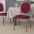 Flash Furniture FD-C04-ALLGOLD-2804-GG HERCULES Series Teardrop Back Burgundy Pattern Fabric Stacking Banquet Chair with Gold Frame addl-2