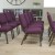Flash Furniture FD-CH02185-GV-005-BAS-GG HERCULES Series 18.5" Plum Fabric Church Chair with Book Basket, Gold Vein Frame addl-2