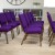 Flash Furniture FD-CH02185-GV-ROY-BAS-GG HERCULES Series 18.5" Royal Purple Church Chair with Book Rack, Gold Vein Frame addl-2