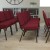 Flash Furniture FD-CH0221-4-GV-3169-GG HERCULES Series 21" Extra Wide Burgundy Fabric Church Chair with Gold Vein Frame addl-2