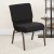 Flash Furniture FD-CH0221-4-GV-S0806-BAS-GG HERCULES Series 21" Extra Wide Black Dot Fabric Church Chair with Book Basket, Gold Vein Frame addl-2
