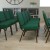 Flash Furniture FD-CH0221-4-GV-S0808-GG HERCULES Series 21" Extra Wide Green Dot Fabric Church Chair with Gold Vein Frame addl-2