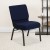 Flash Furniture FD-CH0221-4-GV-S0810-BAS-GG HERCULES Series 21" Extra Wide Navy Blue Dot Fabric Church Chair with Book Basket, Gold Vein Frame addl-2