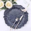 TigerChef Navy Blue Coral Reef Acrylic Charger Plate, 12/carton addl-2