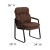 Flash Furniture GO-1156-BN-GG Brown Micro Fiber Executive Side Chair with Sled Base addl-1