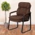 Flash Furniture GO-1156-BN-GG Brown Micro Fiber Executive Side Chair with Sled Base addl-2