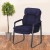 Flash Furniture GO-1156-NVY-GG Navy Micro Fiber Executive Side Chair with Sled Base addl-1