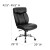 Flash Furniture GO-1235-BK-LEA-GG HERCULES Series 400 Lb. Capacity Big and Tall Black Leather Office Chair with Extra Wide Seat addl-1