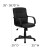 Flash Furniture GO-228S-BK-LEA-GG Mid-back Black Leather Executive Office Chair addl-1