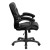 Flash Furniture GO-724M-MID-BK-LEA-GG Black Leather Mid Back Contemporary Office Chair addl-3