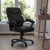 Flash Furniture GO-724M-MID-BK-LEA-GG Black Leather Mid Back Contemporary Office Chair addl-4