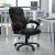 Flash Furniture GO-724M-MID-BK-LEA-GG Black Leather Mid Back Contemporary Office Chair addl-5