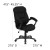 Flash Furniture GO-725-BK-GG Black Microfiber High Back Office Chair addl-1