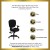 Flash Furniture GO-930F-BK-ARMS-GG Black Fabric Multi Function Task Chair with Arms addl-1