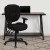Flash Furniture GO-930F-BK-ARMS-GG Black Fabric Multi Function Task Chair with Arms addl-2