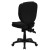 Flash Furniture GO-930F-BK-GG Black Fabric Multi Function Task Chair addl-2