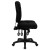 Flash Furniture GO-930F-BK-GG Black Fabric Multi Function Task Chair addl-3