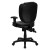 Flash Furniture GO-930F-BK-LEA-ARMS-GG Black Leather Multi Function Task Chair with Arms addl-2