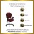 Flash Furniture GO-930F-BY-ARMS-GG Burgundy Fabric Multi Function Task Chair with Arms addl-1